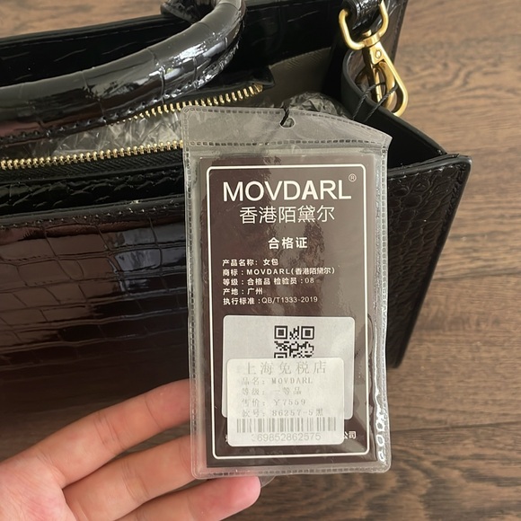 Black leather bag (purse) - Picture 5 of 5